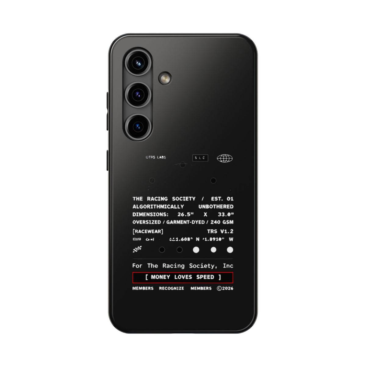 Money Loves Speed Spec — iPhone Tough Case