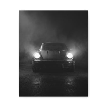 Fog Lights car canvas wall art — matte canvas front view, The Racing Society