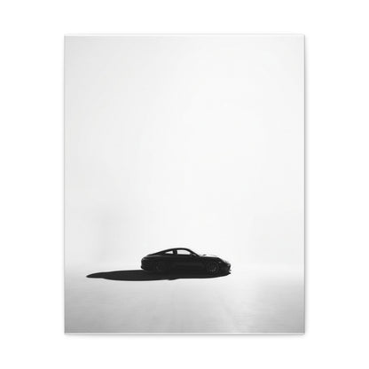 White Room car canvas wall art — matte canvas front view, The Racing Society
