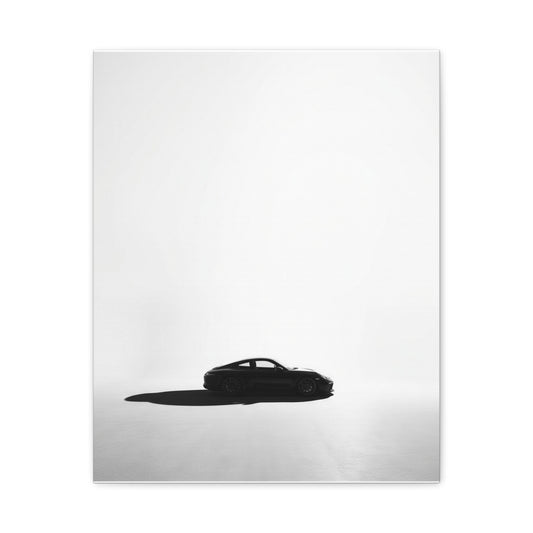 White Room car canvas wall art — matte canvas front view, The Racing Society
