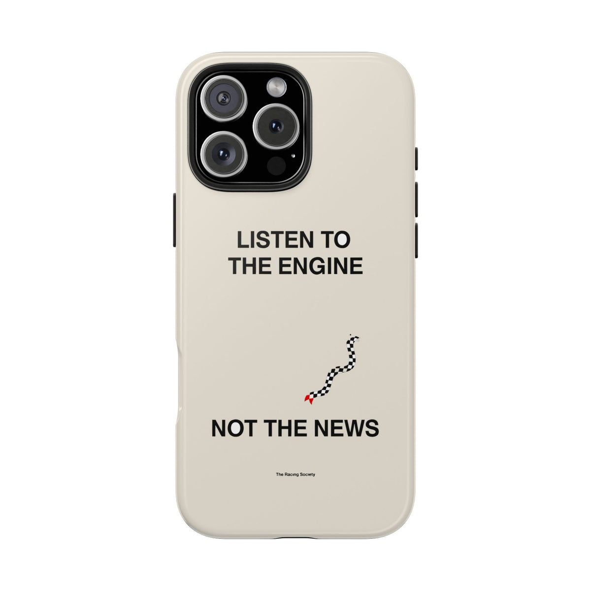 Listen To The Engine, Not The News — iPhone Tough Case