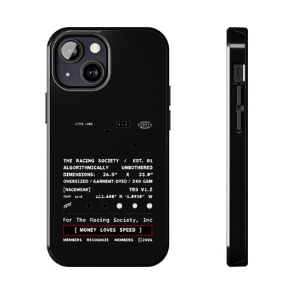 Money Loves Speed Spec — iPhone Tough Case