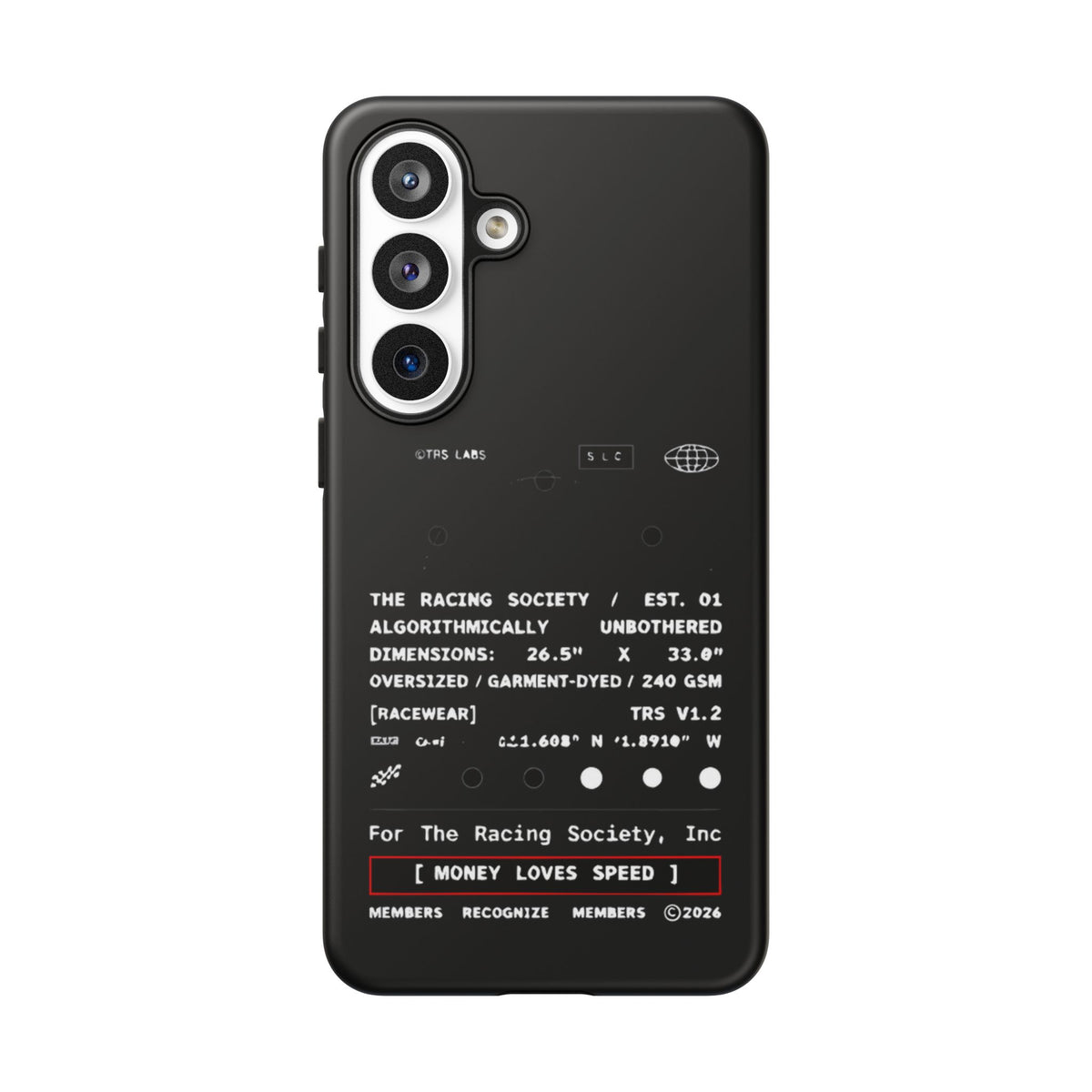 Money Loves Speed Spec — Samsung Galaxy Tough Case