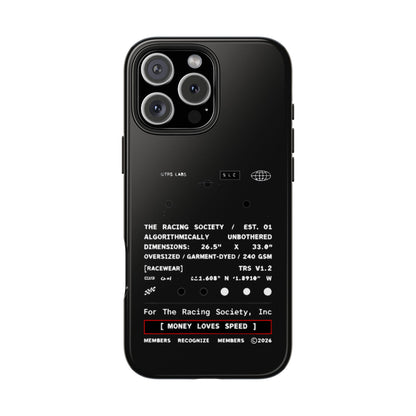 Money Loves Speed Spec — iPhone Tough Case