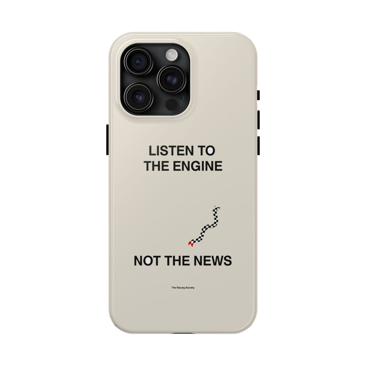 Listen To The Engine, Not The News — iPhone Tough Case