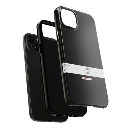Split Times Redacted — iPhone Tough Case