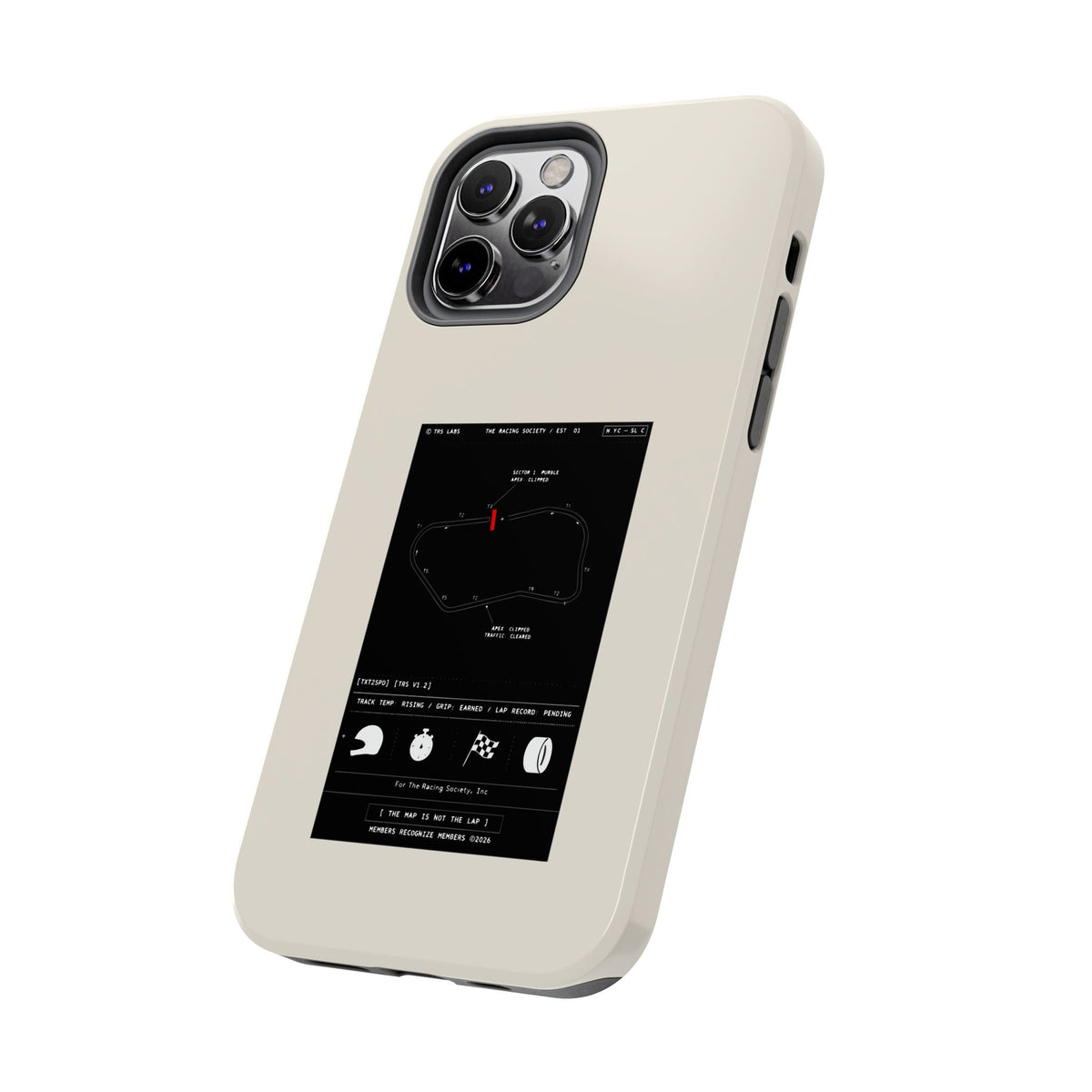 The Map Is Not The Lap — iPhone Tough Case