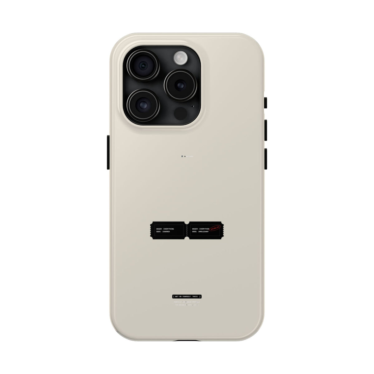 Bet On Yourself. Twice. — iPhone Tough Case
