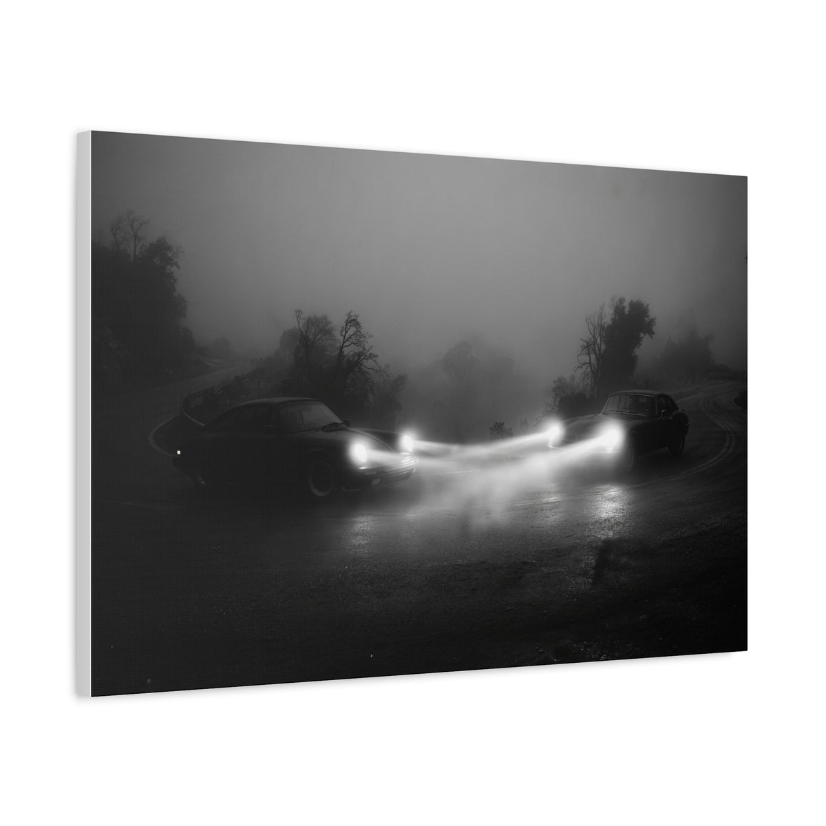 Crossing car canvas wall art — canvas in office, The Racing Society