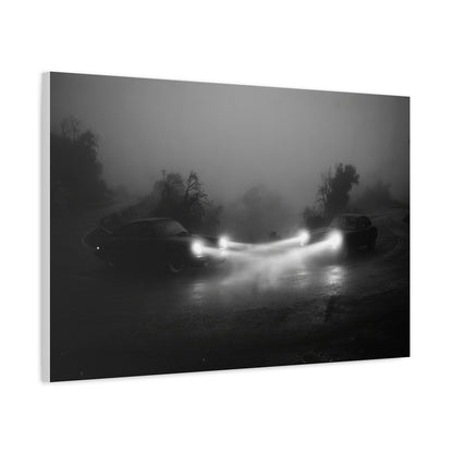 Crossing car canvas wall art — canvas in office, The Racing Society