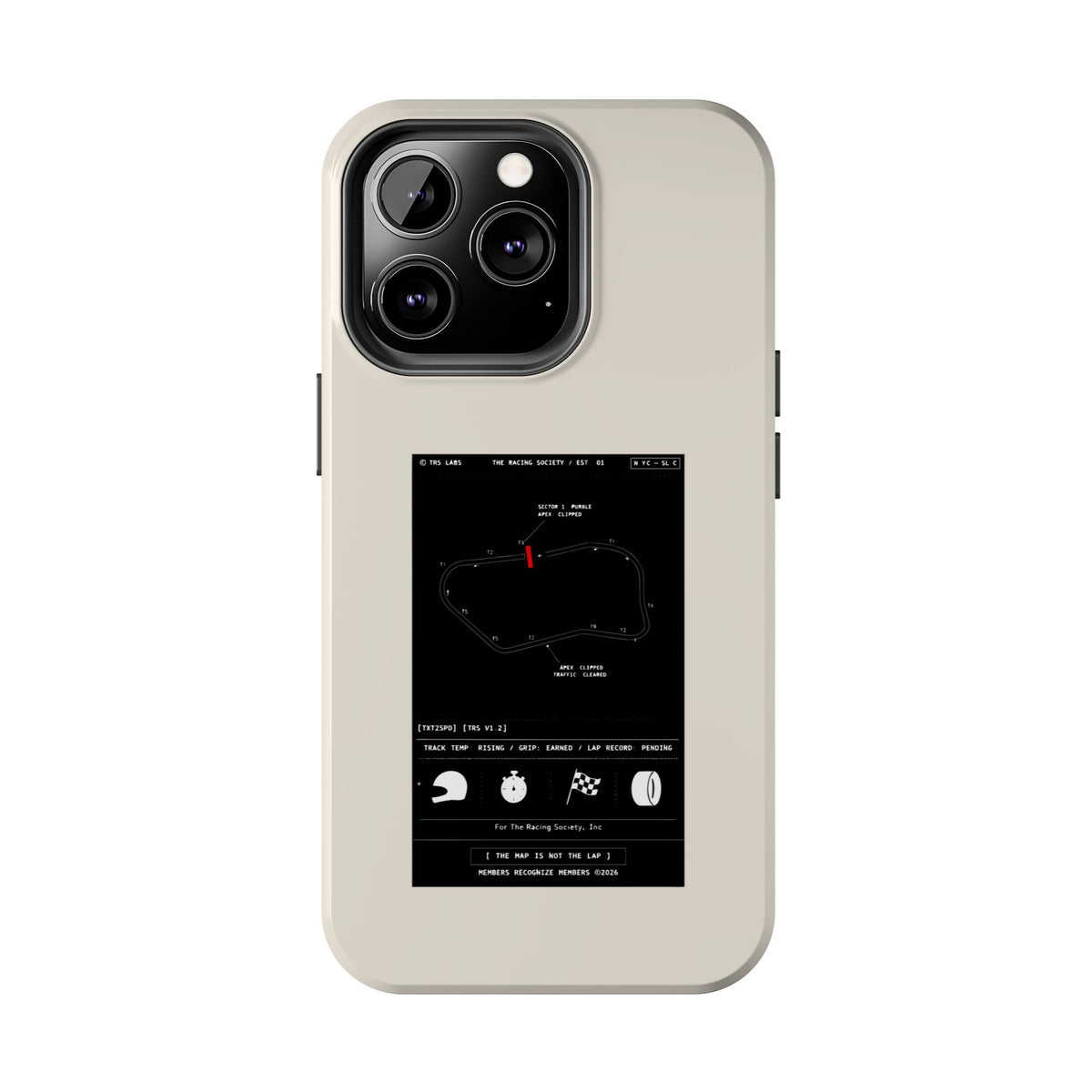 The Map Is Not The Lap — iPhone Tough Case