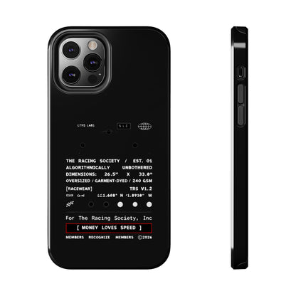 Money Loves Speed Spec — iPhone Tough Case