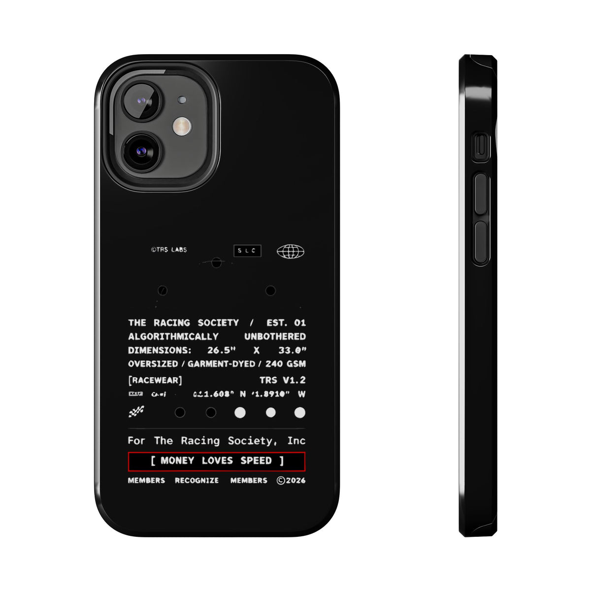 Money Loves Speed Spec — iPhone Tough Case