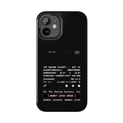 Money Loves Speed Spec — iPhone Tough Case