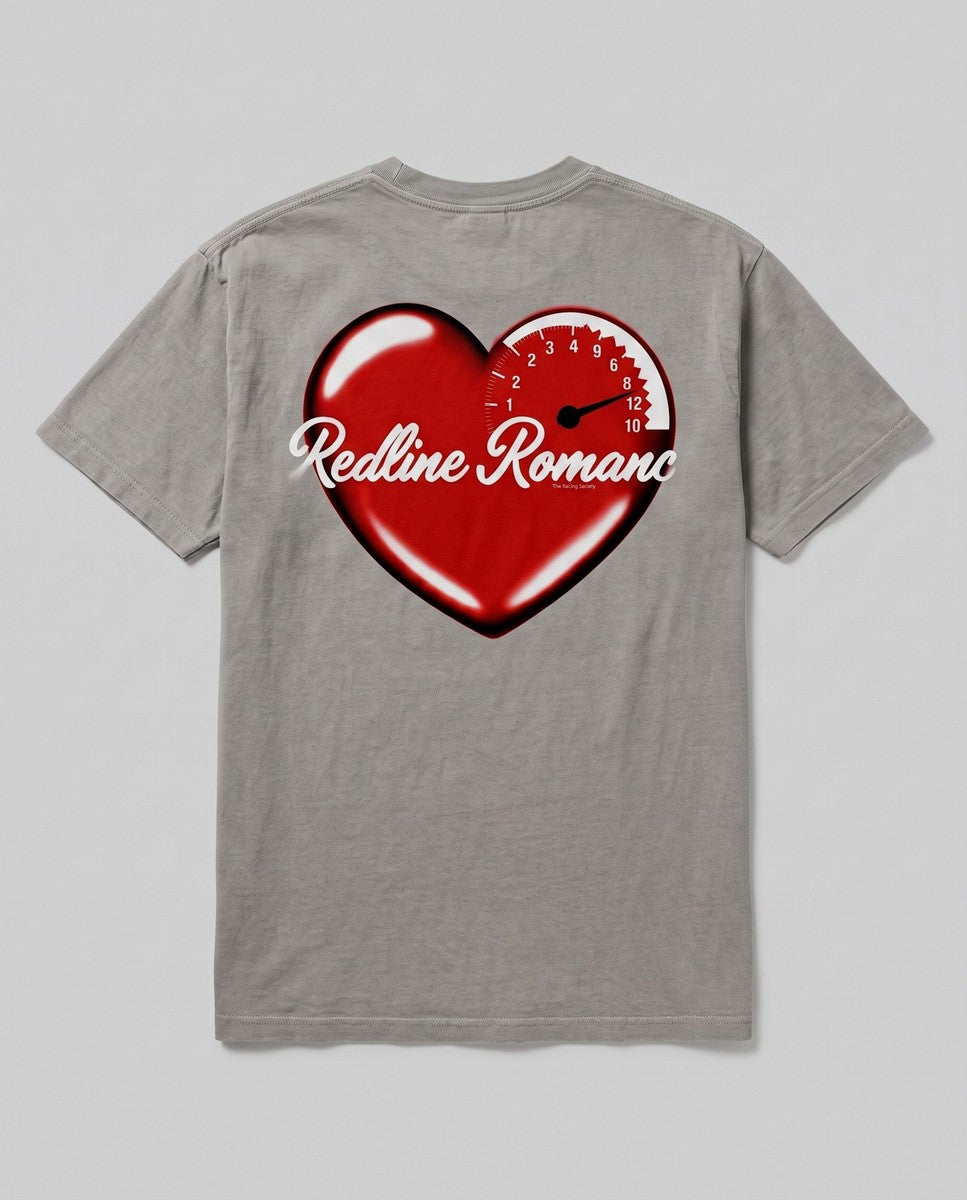 Redline Romance — back flat, Faded Grey