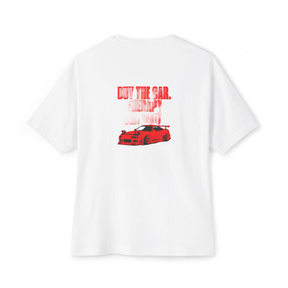 Buy The Car. Therapy Can Wait. — Oversized Boxy Tee