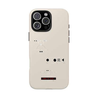 Rich Is Quiet Specimen — iPhone Tough Case
