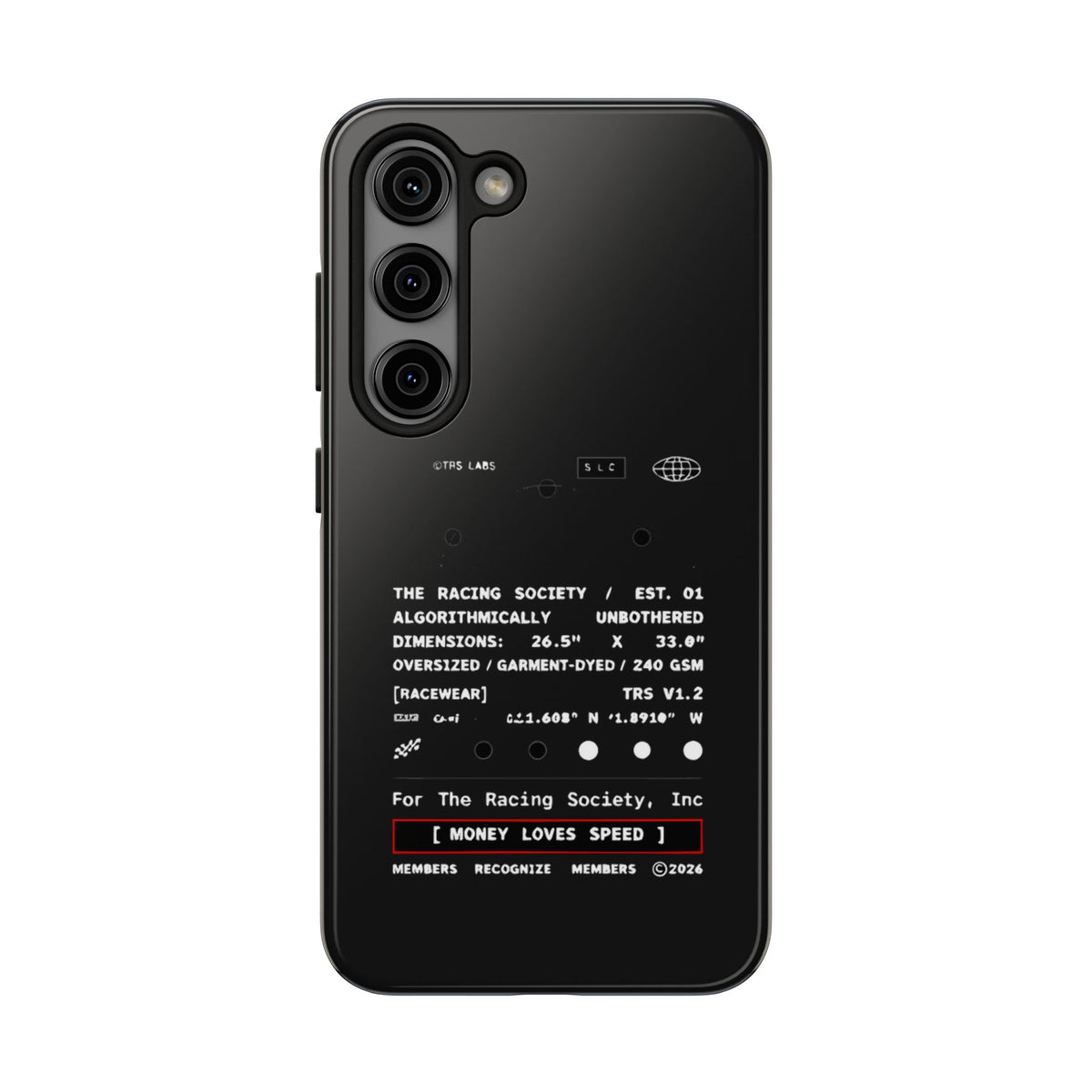 Money Loves Speed Spec — iPhone Tough Case