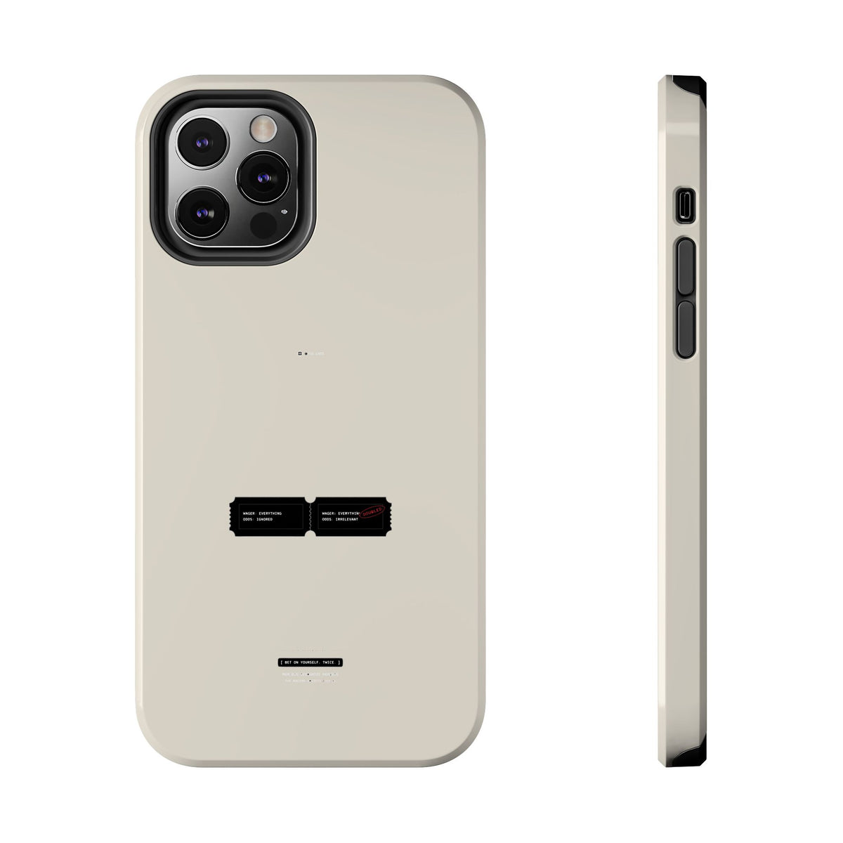 Bet On Yourself. Twice. — iPhone Tough Case