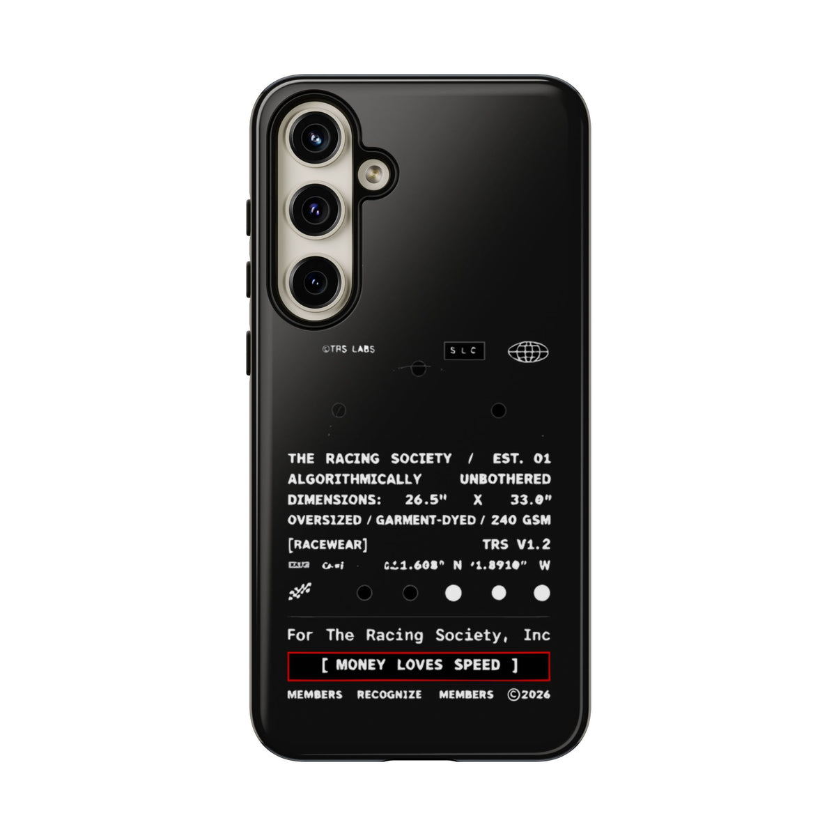Money Loves Speed Spec — Samsung Galaxy Tough Case