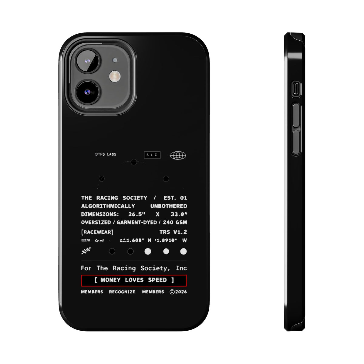 Money Loves Speed Spec — iPhone Tough Case
