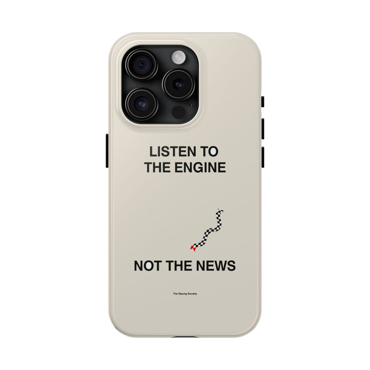 Listen To The Engine, Not The News — iPhone Tough Case