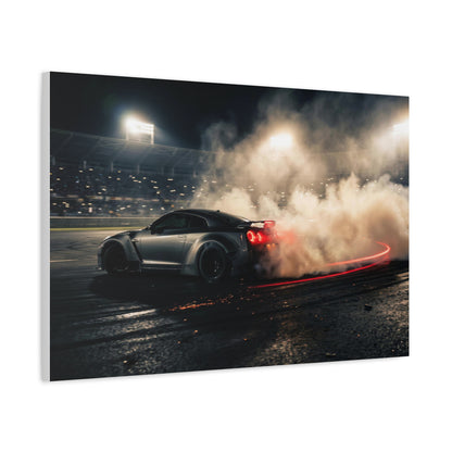 Slide car canvas wall art — canvas in office, The Racing Society