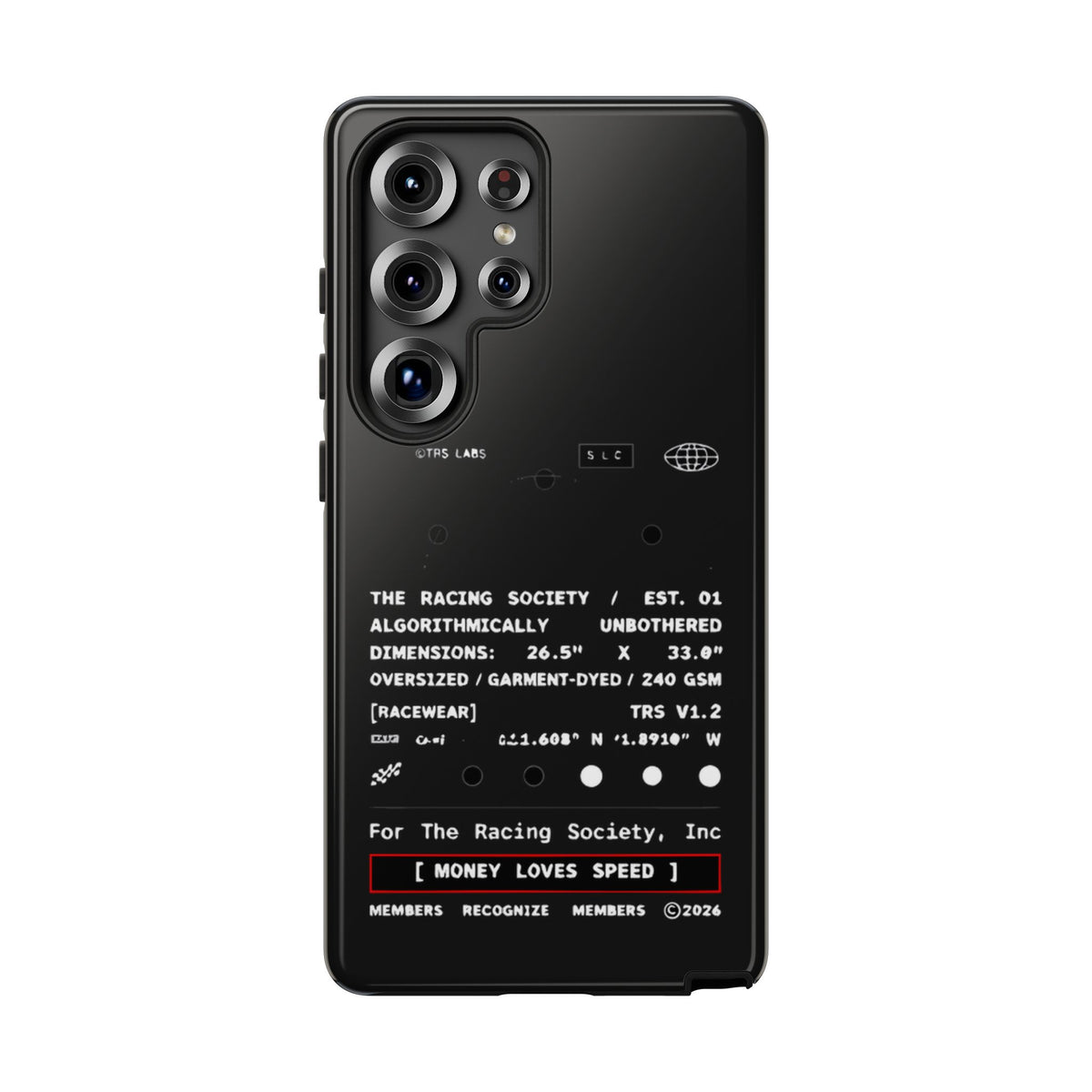 Money Loves Speed Spec — Samsung Galaxy Tough Case