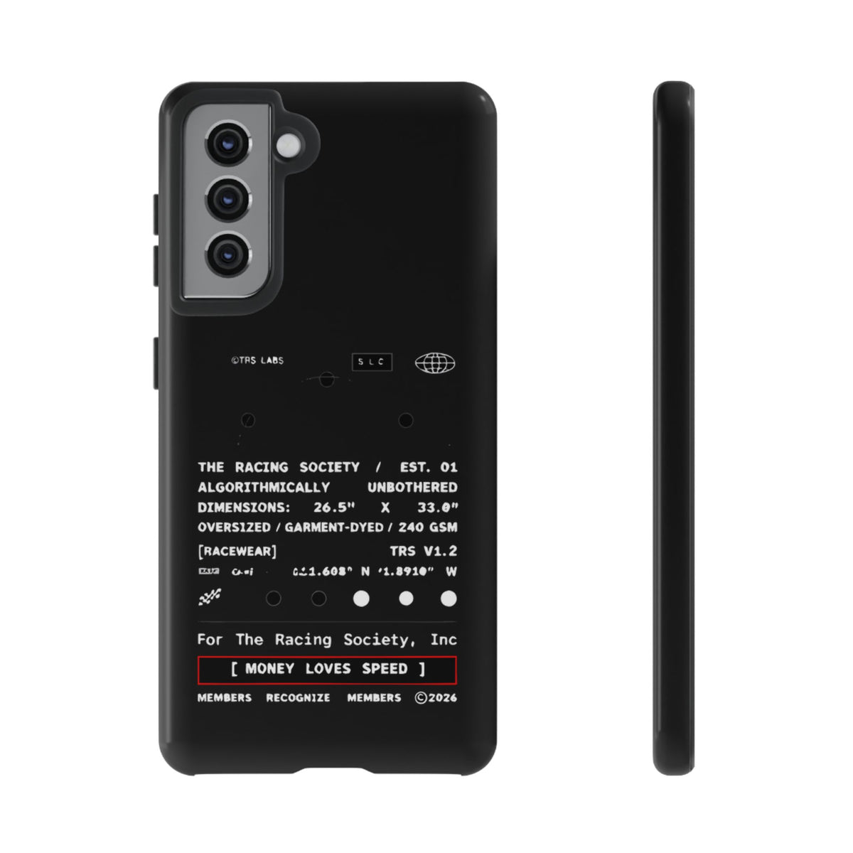 Money Loves Speed Spec — Samsung Galaxy Tough Case