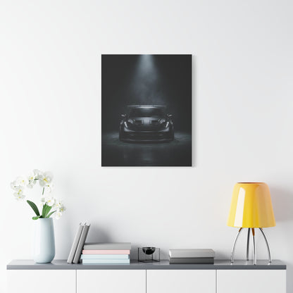 Blackout Beam car canvas wall art — canvas close-up, The Racing Society