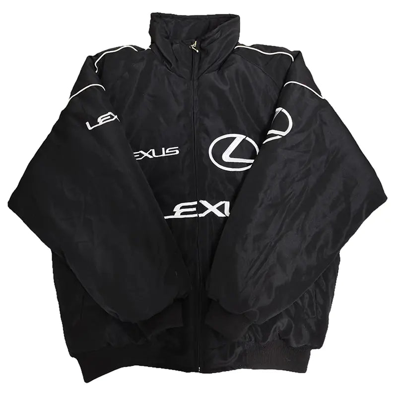 Shop the Lexus Vintage Racing Jacket – retro motorsport streetwear style with premium embroidery, unisex fit, and bold Lexus racing design.