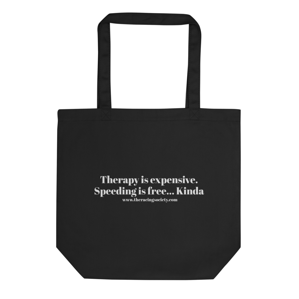 Therapy Is Expensive Eco Tote, The Racing Society — product view 3
