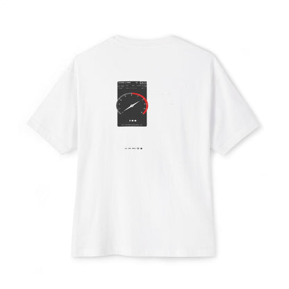 Built After Midnight oversized boxy tee — back print, White