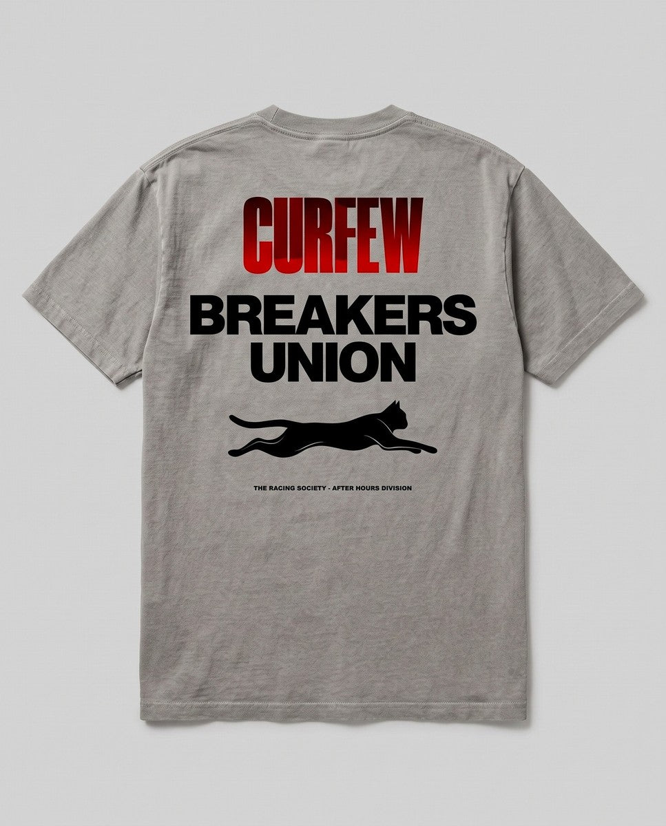 Curfew Breakers Union — back flat, Faded Grey