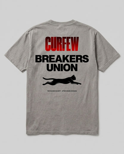 Curfew Breakers Union — back flat, Faded Grey
