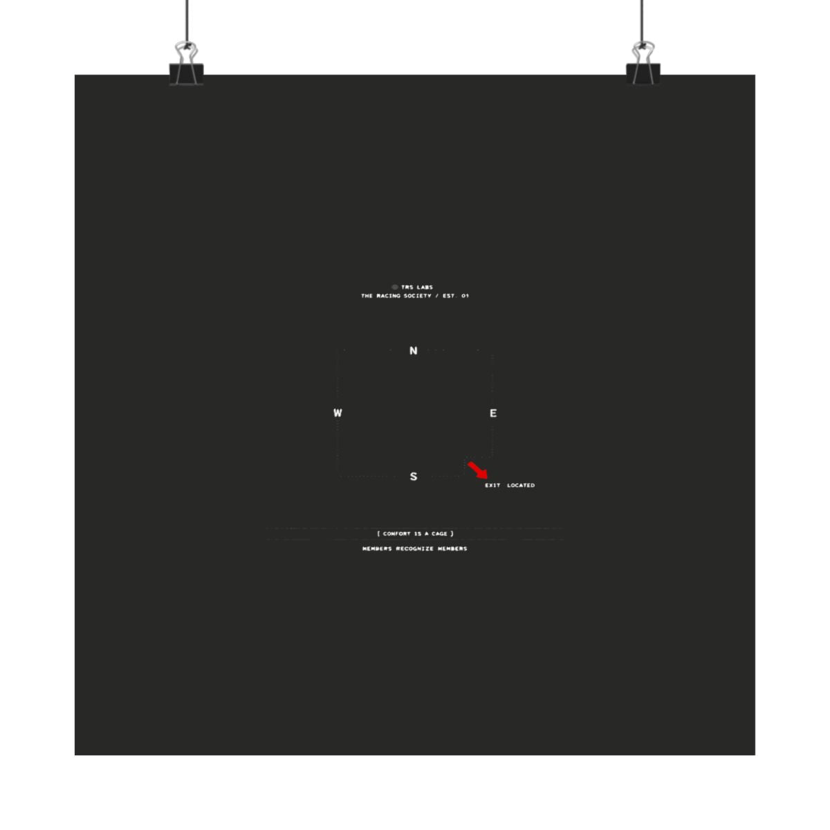Comfort Is A Cage — TRS Labs art print