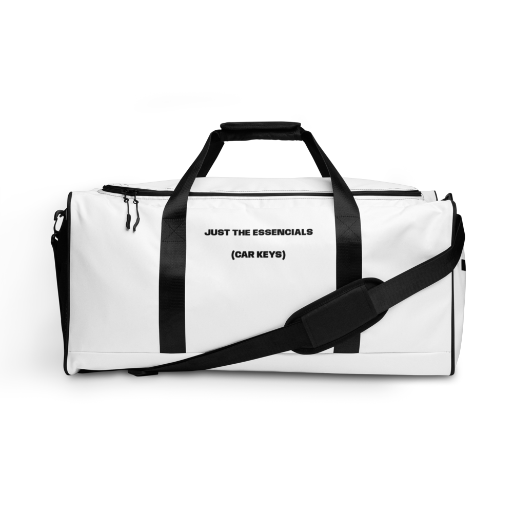 Wordmark Duffle Bag White, The Racing Society — product view 3