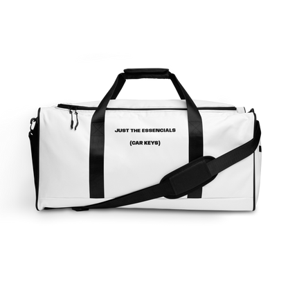 Wordmark Duffle Bag White, The Racing Society — product view 3