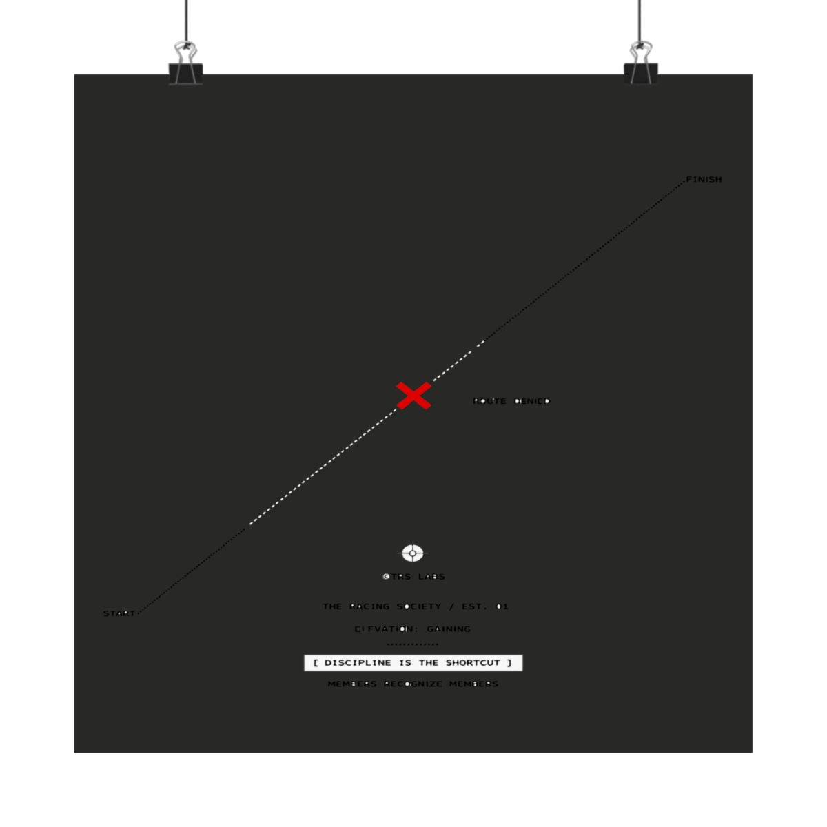 Discipline Is The Shortcut — TRS Labs art print