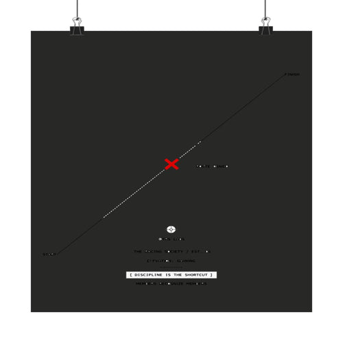 Discipline Is The Shortcut — TRS Labs art print