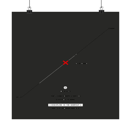 Discipline Is The Shortcut — TRS Labs art print