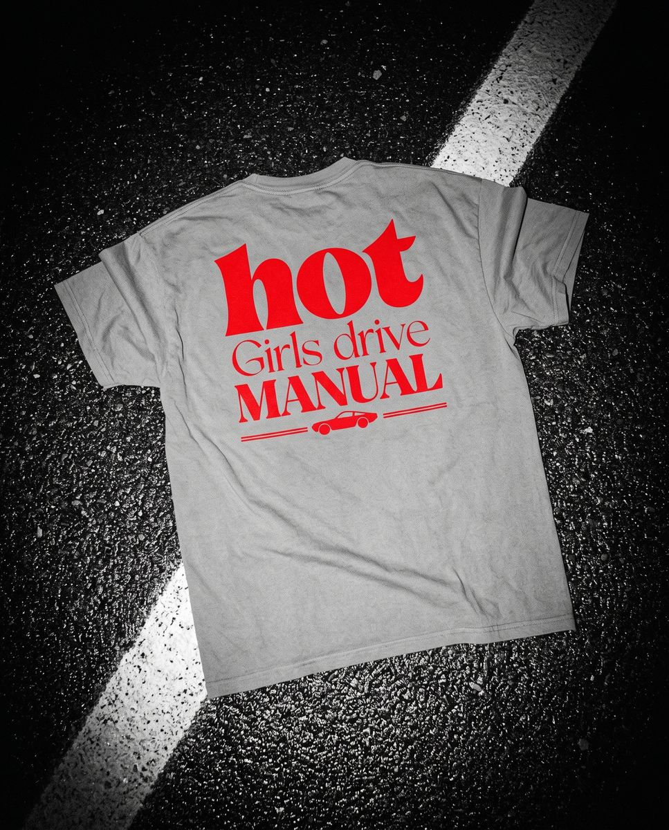 Hot Girls Drive Manual — flat lay