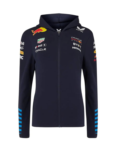 Red Bull Racing F1 Womens Full Zip Hooded Sweatshirt