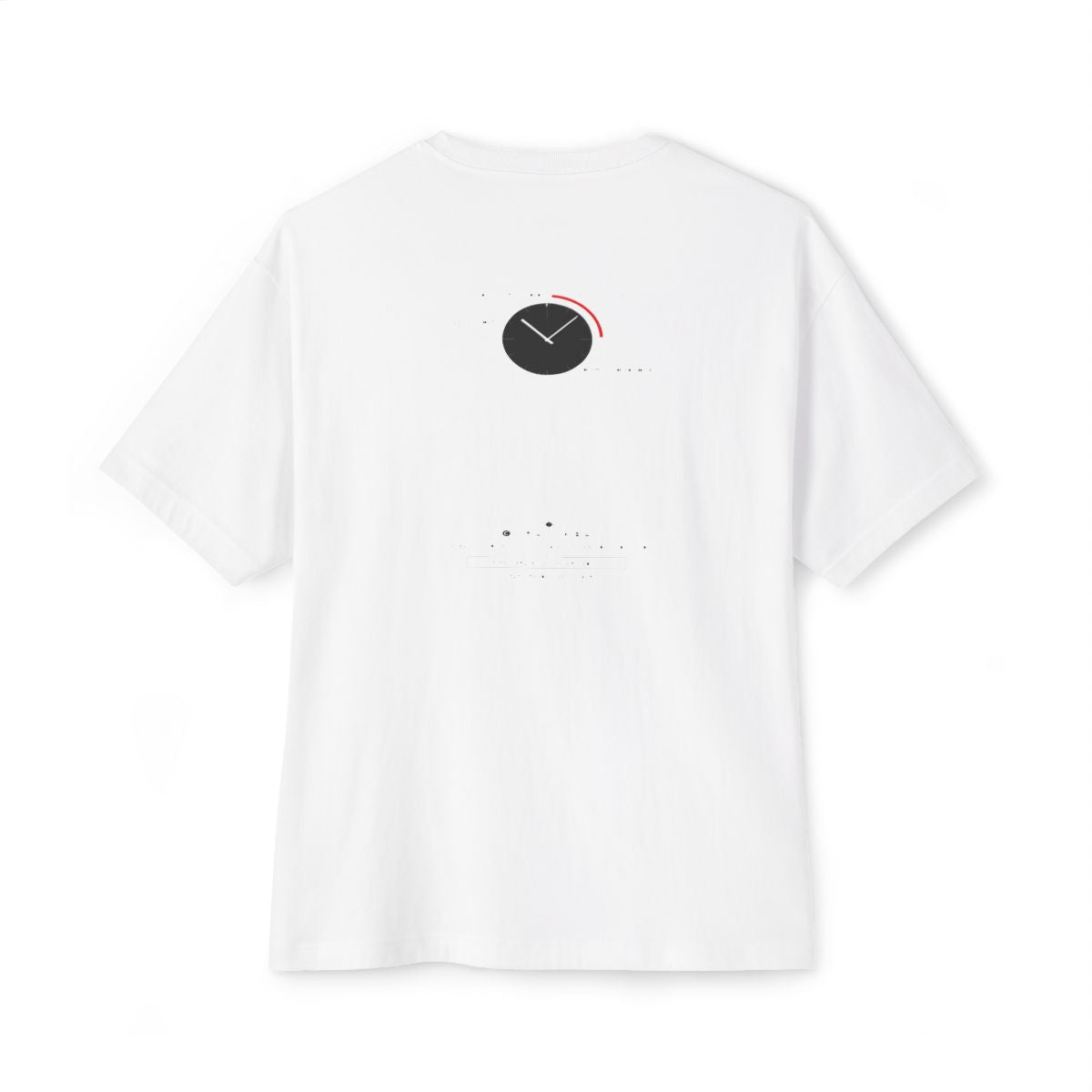 Empires Are Built After Midnight oversized boxy tee — back print, White
