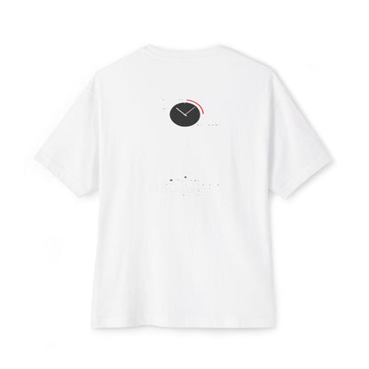 Empires Are Built After Midnight oversized boxy tee — back print, White
