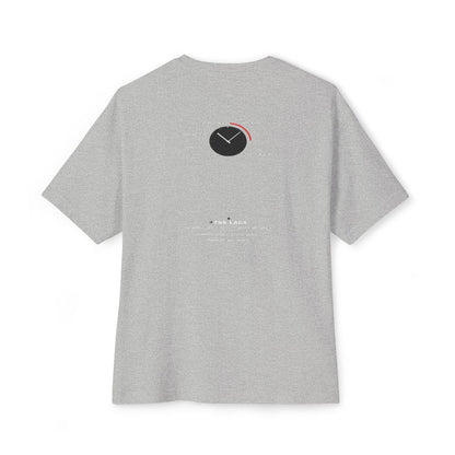 Empires Are Built After Midnight oversized boxy tee — back print, Athletic Heather