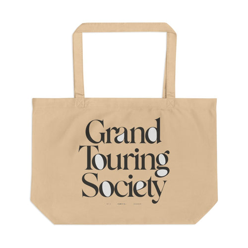 Grand Touring Society large eco tote bag — Oyster