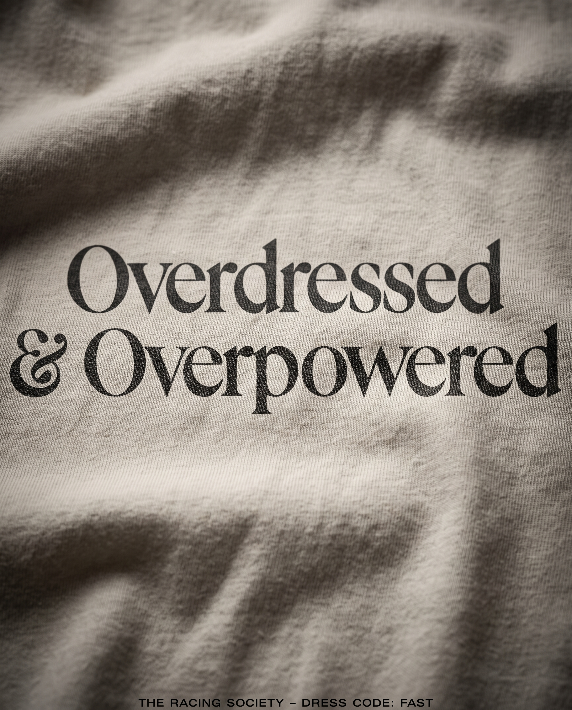 Overdressed & Overpowered — print macro
