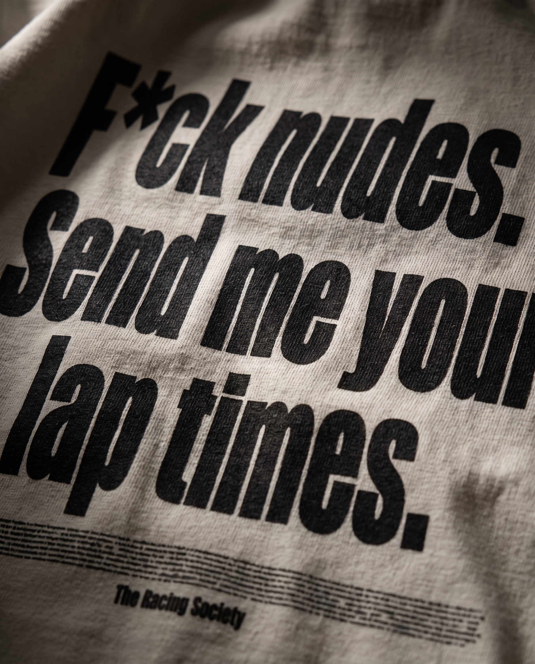 Send Me Your Lap Times — print macro