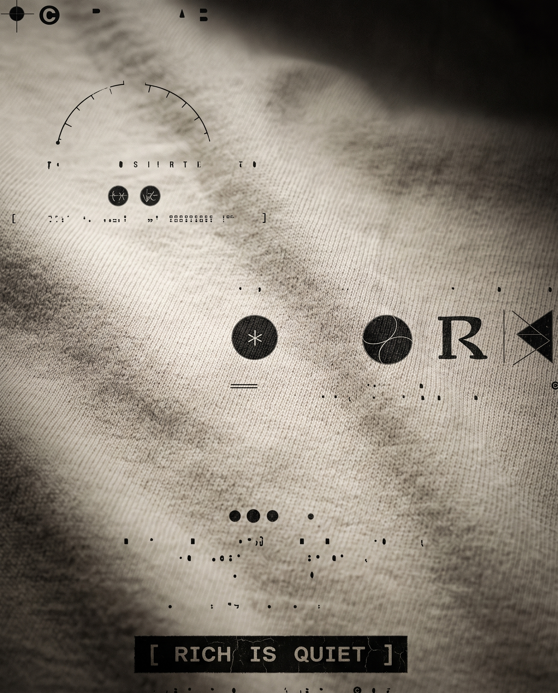 Rich Is Quiet — print macro